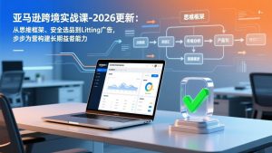 亚马逊跨境实战课-2026更新:从思维框架、安全选品到Listing广告,步步为营构建长期盈利能力-精品虚拟资源库
