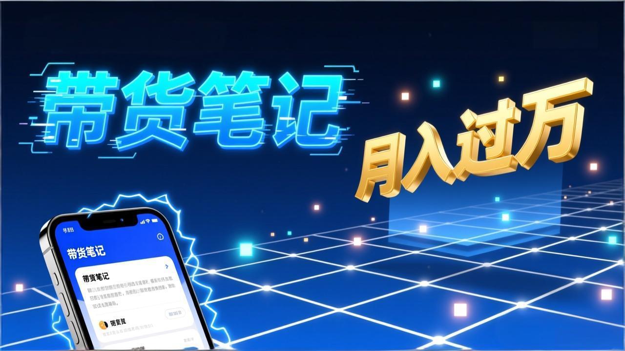 小红书爆款笔记带货实战:拆解封面标题正文全要素,手把手教你单篇笔记带货月入过万-精品虚拟资源库