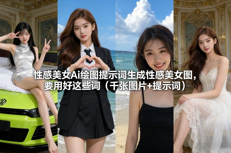 性感美女Ai绘图提示词生成性感美女图,要用好这些词(千张图片+提示词)-精品虚拟资源库