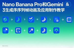 Nano Banana Pro和Gemini 3生成序列帧动画及应用制作教学-精品虚拟资源库