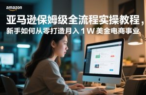 亚马逊保姆级全流程实操教程，新手如何从零打造月入1W美金电商事业-精品虚拟资源库