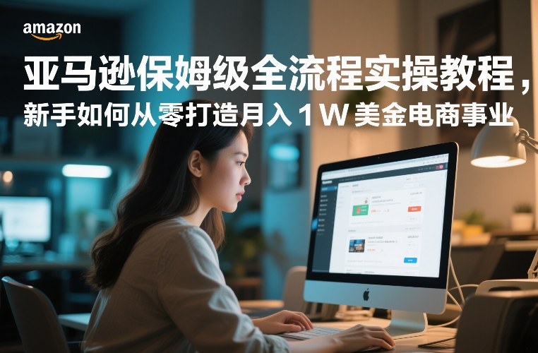 亚马逊保姆级全流程实操教程,新手如何从零打造月入1W美金电商事业-精品虚拟资源库