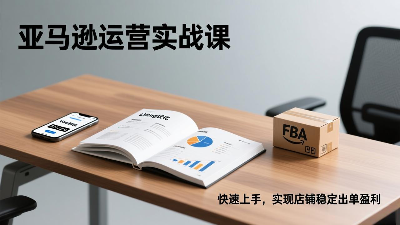 亚马逊运营实战课,Listing优化、Vine秒杀、FBA发货,快速上手,实现店铺稳定出单盈利-精品虚拟资源库
