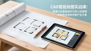 CAD智能绘图实战课：掌握CAD基础操作与核心快捷键，并能熟练绘制完整户型方案-精品虚拟资源库