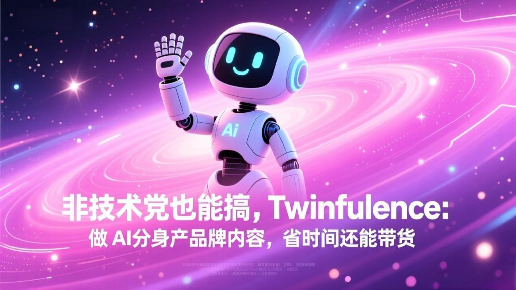 非技术党也能搞!Twinfluence:做 AI 分身产品牌内容,省时间还能带货-精品虚拟资源库