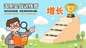 淘系实战训练营,制定清晰的增长战略,突破流量与利润瓶颈,实现企业的规模化盈利-精品虚拟资源库