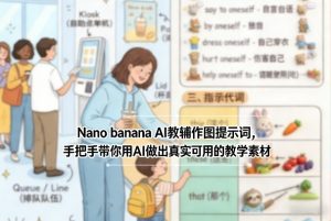 Nano banana AI教辅作图提示词，手把手带你用AI做出真实可用的教学素材-精品虚拟资源库