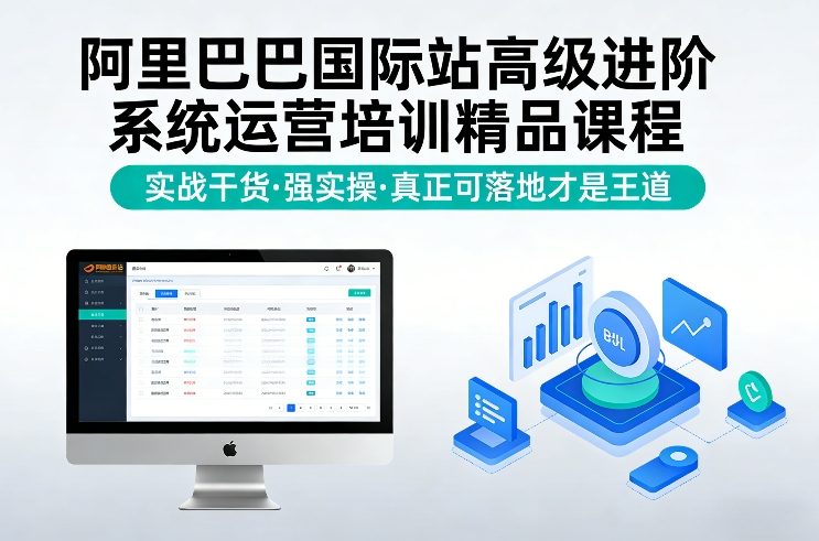 阿里巴巴国际站高级进阶系统运营培训精品课程，实战干货，强实操，真正可落地才是王道-精品虚拟资源库