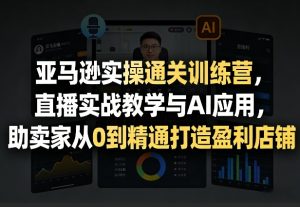 亚马逊实操通关训练营，直播实战教学与AI应用，助卖家从0到精通打造盈利店铺(更新3月)-精品虚拟资源库