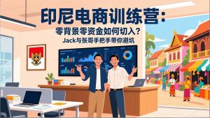 印尼电商训练营：零背景零资金如何切入？Jack与张哥手把手带你避坑-精品虚拟资源库