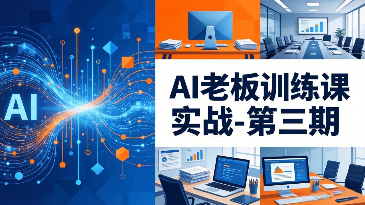 AI老板训练课实战-第三期：AI+内容应用落地教学，从0到1打通AI变现完整路径-精品虚拟资源库