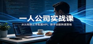 一人公司实战课：从认知到上手配置API，新手也能快速落地-精品虚拟资源库