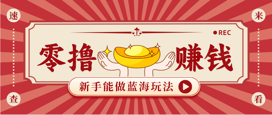 新手也能变现的蓝海玩法，一个人人能做的项目，需求量极大日入300+！-精品虚拟资源库