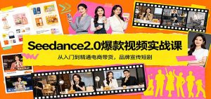 Seedance2.0爆款视频实战课：从入门到精通电商带货，品牌宣传短剧-精品虚拟资源库
