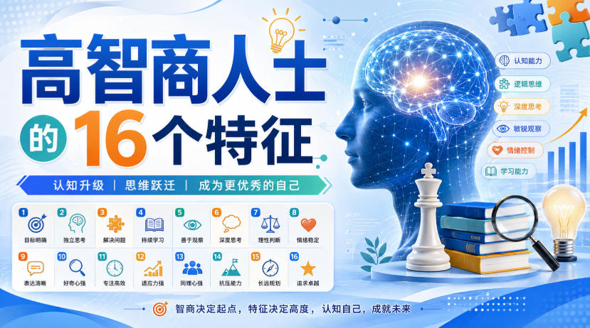 付费文章：高智商人士的16个特征-精品虚拟资源库