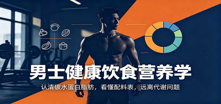 男士健康饮食营养学：认清碳水蛋白脂肪，看懂配料表，远离代谢问题-精品虚拟资源库