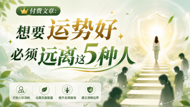 付费文章：想要运势好，必须远离这5种人-精品虚拟资源库