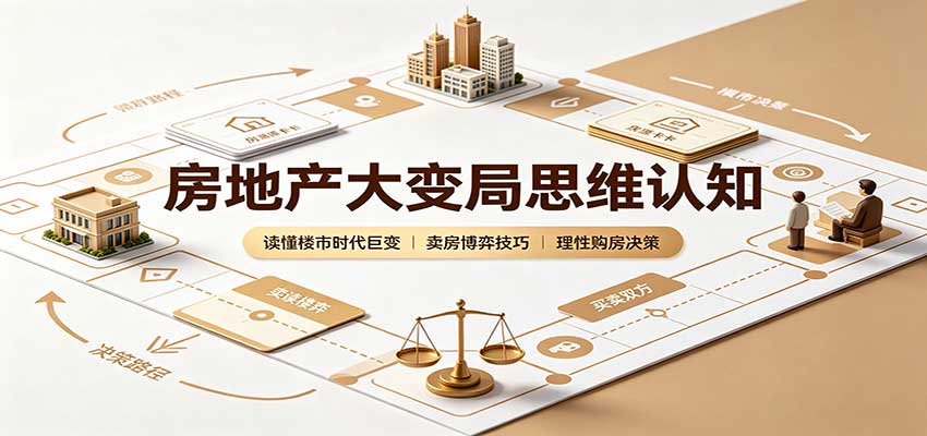 房地产大变局思维认知：读懂楼市时代巨变，卖房博弈技巧，理性购房决策-精品虚拟资源库