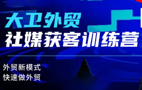 大卫老师·外贸社媒获客独家训练营(更新8月)-精品虚拟资源库