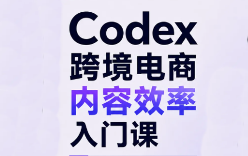 Codex跨境电商内容效率入门课-精品虚拟资源库