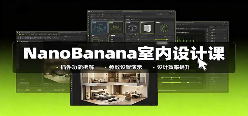 NanoBanana室内设计课:无限画布配置,插件实操,生图改图视频制作-精品虚拟资源库