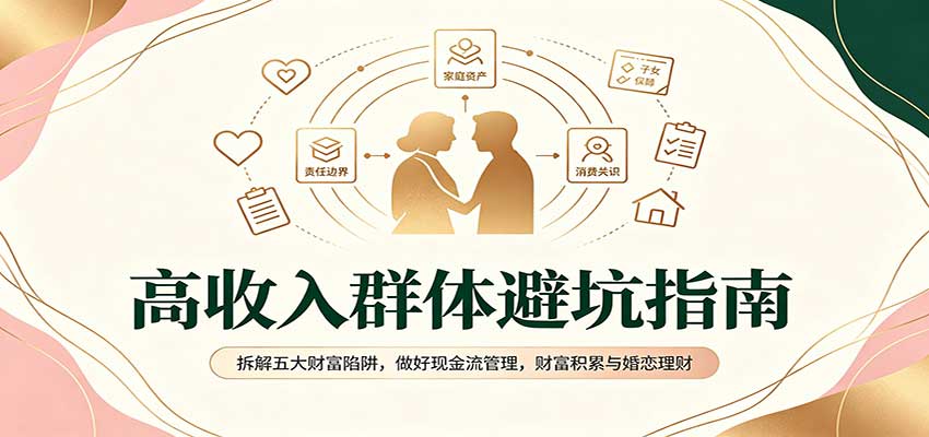 高收入群体避坑指南：拆解五大财富陷阱，做好现金流管理，财富积累与婚恋理财-精品虚拟资源库