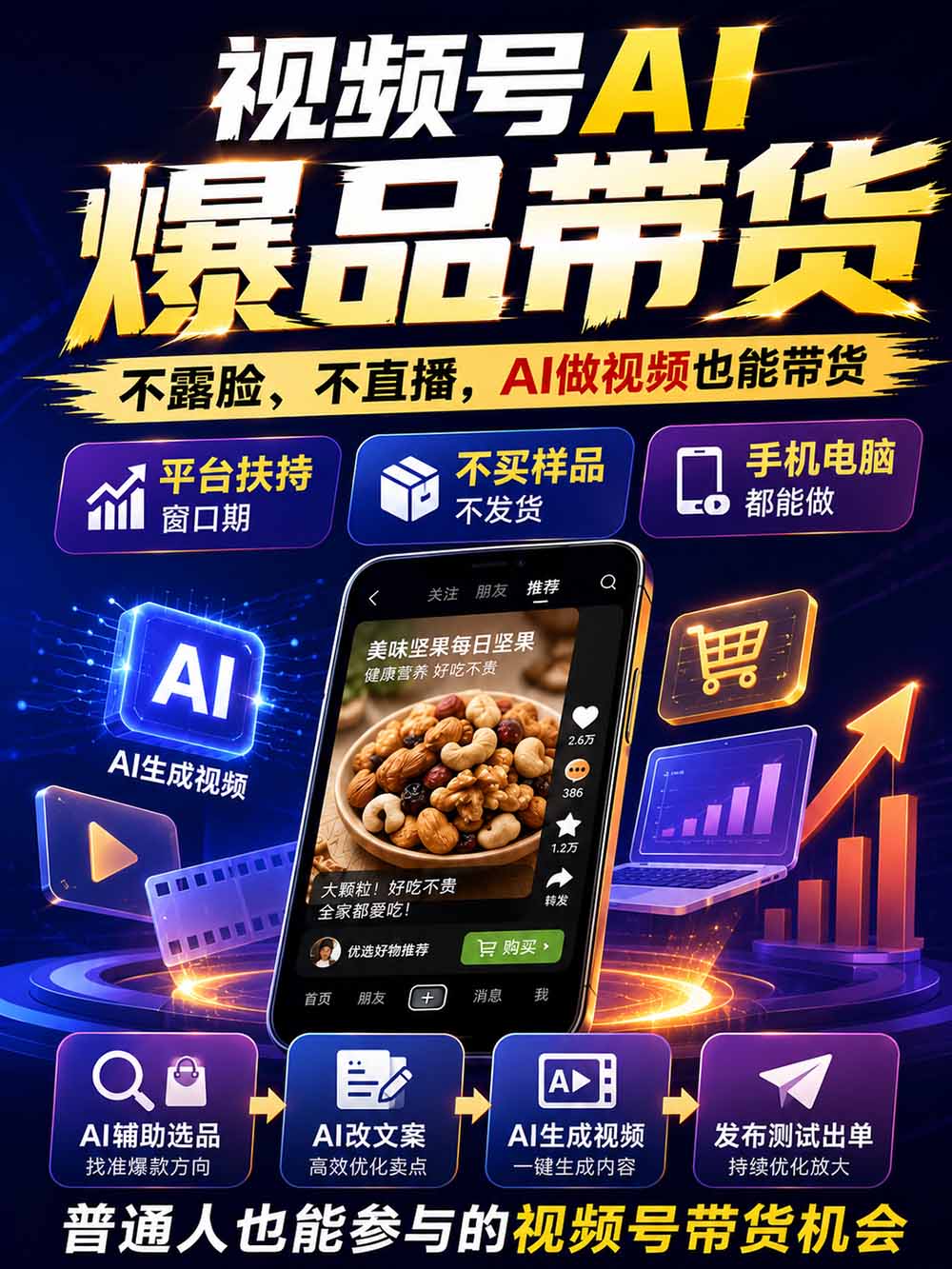 图片[2]-2026视频号AI爆品带货训练营-9月开课｜不露脸不直播，AI做视频发视频号，有人下单，你赚佣金，轻松单日佣金1000+-精品虚拟资源库