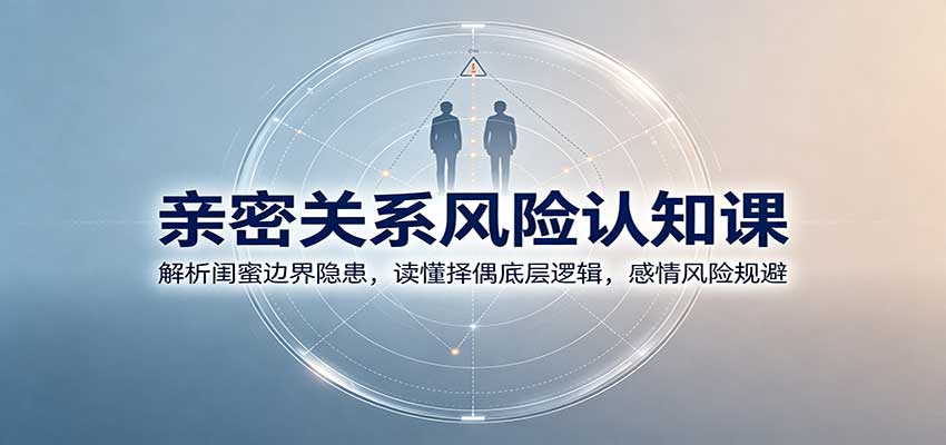亲密关系风险认知课：解析闺蜜边界隐患，读懂择偶底层逻辑，感情风险规避-精品虚拟资源库