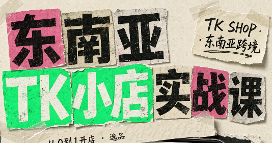 东南亚TK小店实战课(基础+进阶)-精品虚拟资源库