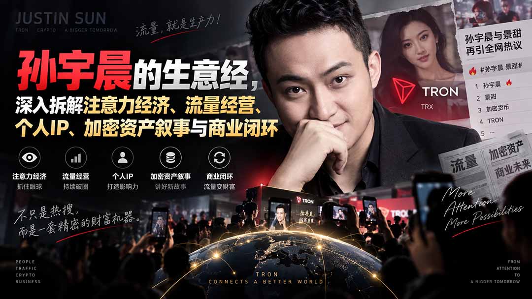 某星球精华文章——孙宇晨的生意经，深入拆解注意力经济、流量经营、个人IP、加密资产叙事与商业闭环-精品虚拟资源库