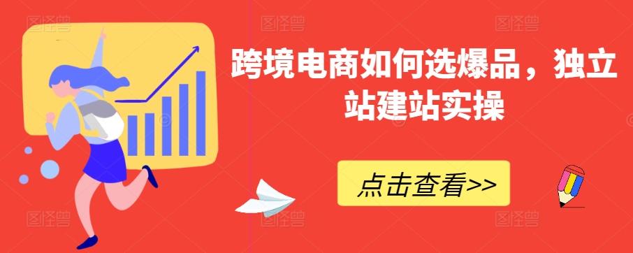 跨境电商如何选爆品，独立站建站实操-精品虚拟资源库