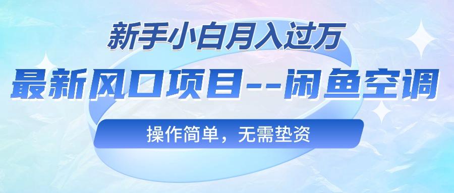 最新风口项目—闲鱼空调，新手小白月入过万，操作简单，无需垫资-精品虚拟资源库