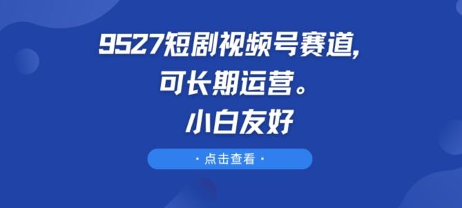 9527短剧视频号赛道，可长期运营，小白友好【揭秘】-精品虚拟资源库