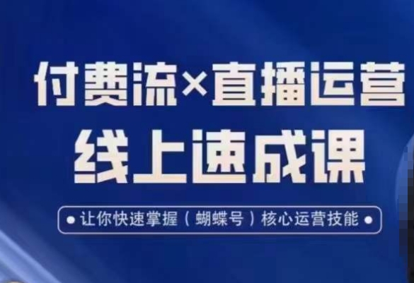 视频号付费流实操课程，付费流✖️直播运营速成课，让你快速掌握视频号核心运营技能-精品虚拟资源库