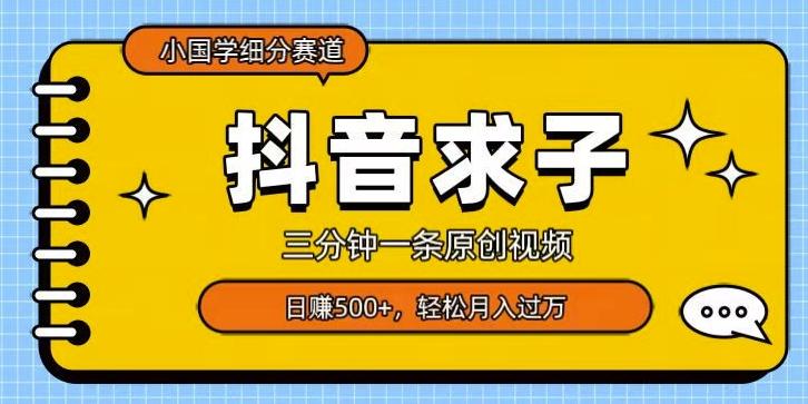 小国学细分赛道，三分钟一条原创视频，日赚500+，可矩阵复制-精品虚拟资源库