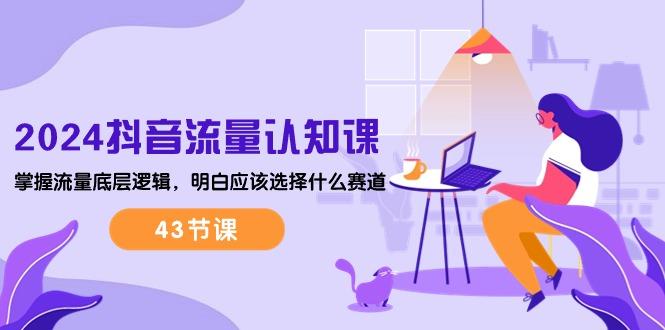 2024抖音流量·认知课：掌握流量底层逻辑，明白应该选择什么赛道 (43节课-精品虚拟资源库