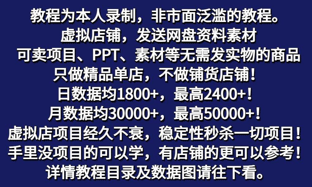图片[2]-拼多多虚拟电商训练营月入50000+你也行，暴利稳定长久，副业首选-精品虚拟资源库