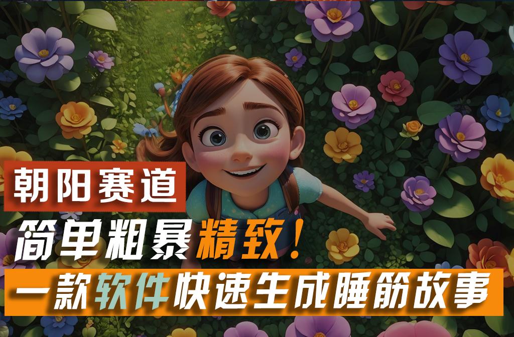 利用一款软件5分钟一条爆款睡筋故事，简单粗暴精致！小白月入2w+-精品虚拟资源库