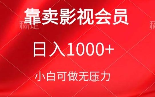 靠卖影视会员，日入1000+，落地保姆级教程，新手可学【揭秘】-精品虚拟资源库