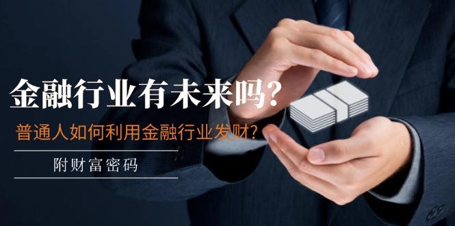 某付费文章：金融行业有未来吗？普通人如何利用金融行业发财?(附财富密码-精品虚拟资源库