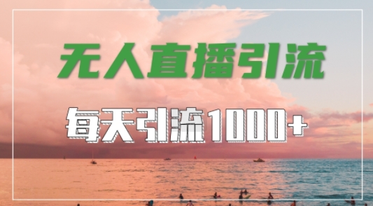 抖音快手视频号全平台通用，无人直播引流法，超暴力引流1000+高质量精准创业粉【揭秘】-精品虚拟资源库