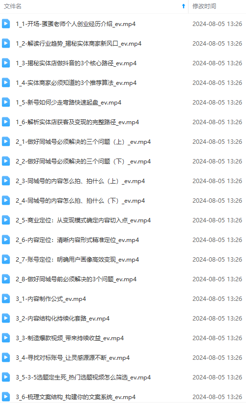 图片[1]-实体店老板获客特训营：认知、定位、文案、矩阵、直播、AI等(72节-精品虚拟资源库