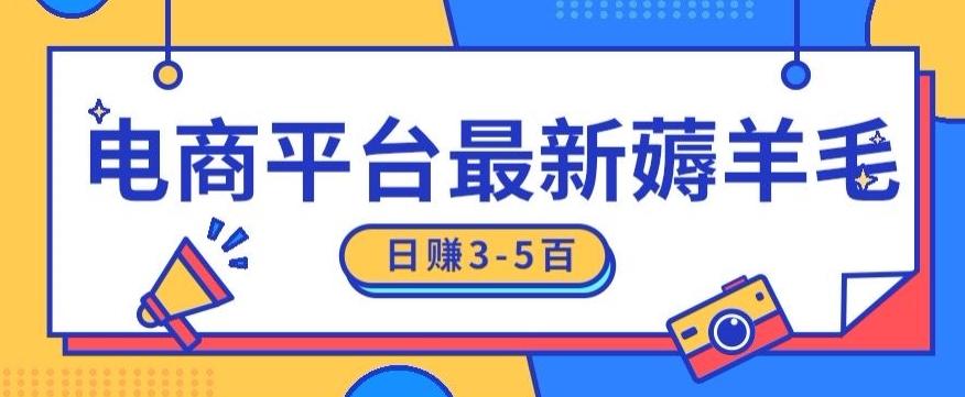 日赚300-500的电商平台薅羊毛新玩法，可重复操作，小白也可简单上手-精品虚拟资源库