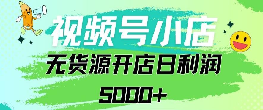 视频号无货源小店从0到1日订单量千单以上纯利润稳稳5000+【揭秘】-精品虚拟资源库