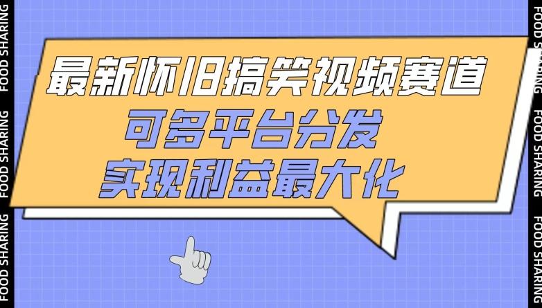 最新怀旧搞笑视频赛道，可多平台分发，实现利益最大化【揭秘】-精品虚拟资源库