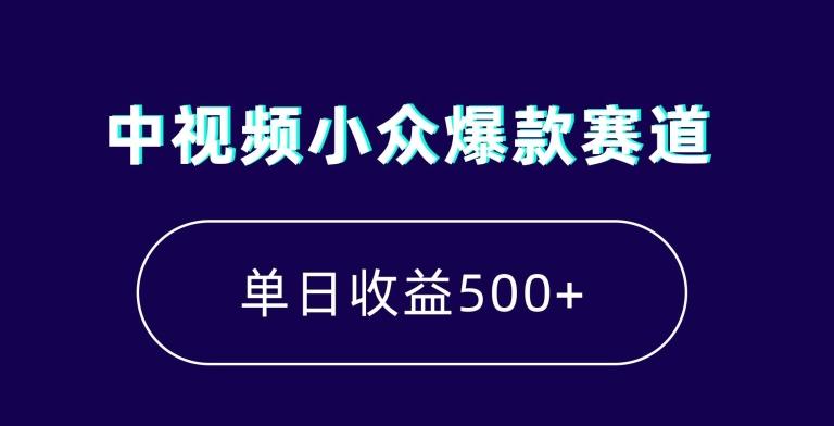 中视频小众爆款赛道，7天涨粉5万+，小白也能无脑操作，轻松月入上万【揭秘】-精品虚拟资源库