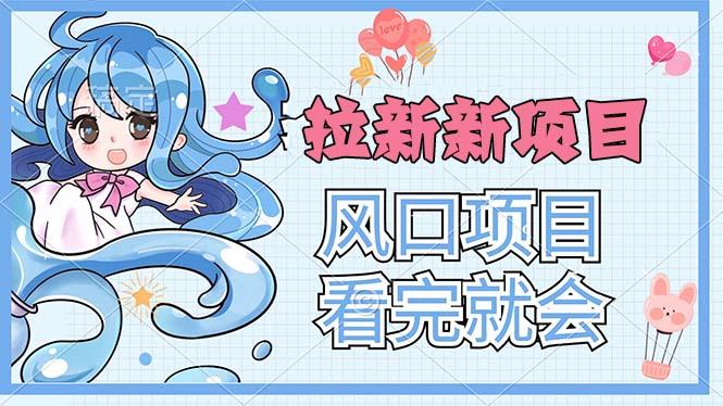 拉新界的新玩法，风口项目，看完就会，动手就有-精品虚拟资源库