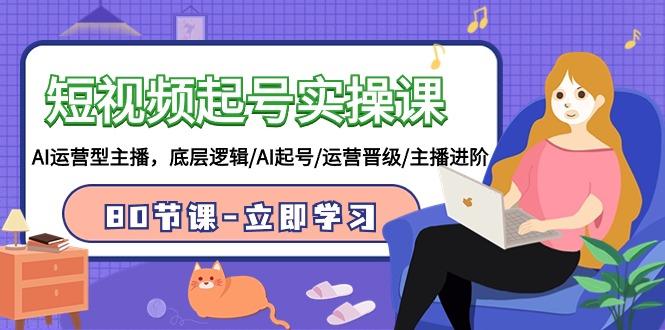 (9470期)短视频起号实操课，AI运营型主播，底层逻辑/AI起号/运营晋级/主播进阶/80节-精品虚拟资源库