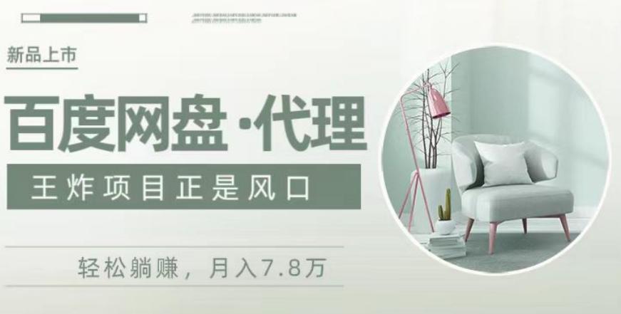度盘代理，月入7w保姆级全方位教程-精品虚拟资源库