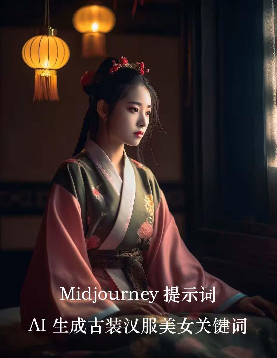 Midjourney关键词-AI生成中国风古装汉服美女人像提示关键词-精品虚拟资源库